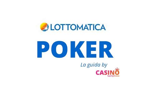 lottomatica login poker